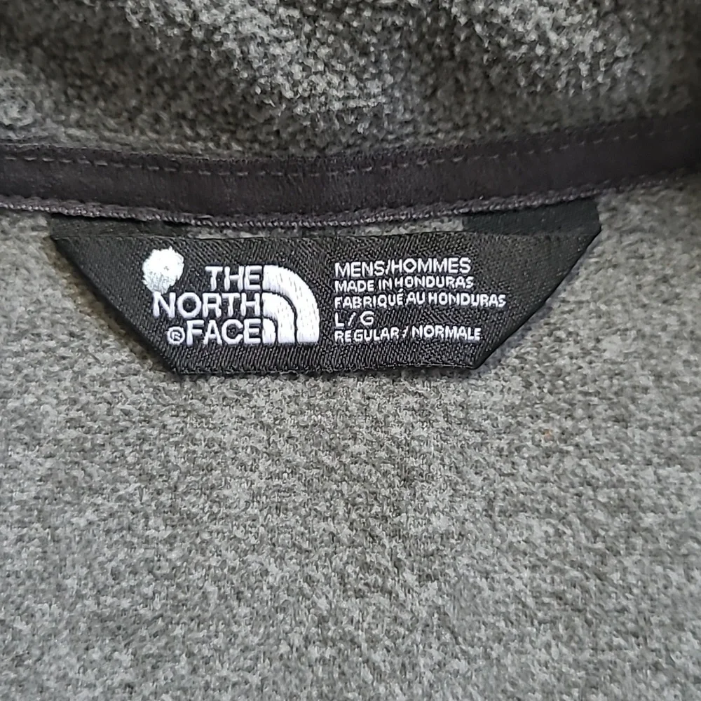 The North Face Sweatshirt Men's sz L Grey Fleece 1/4 Zip Pull Over Sweatshirt